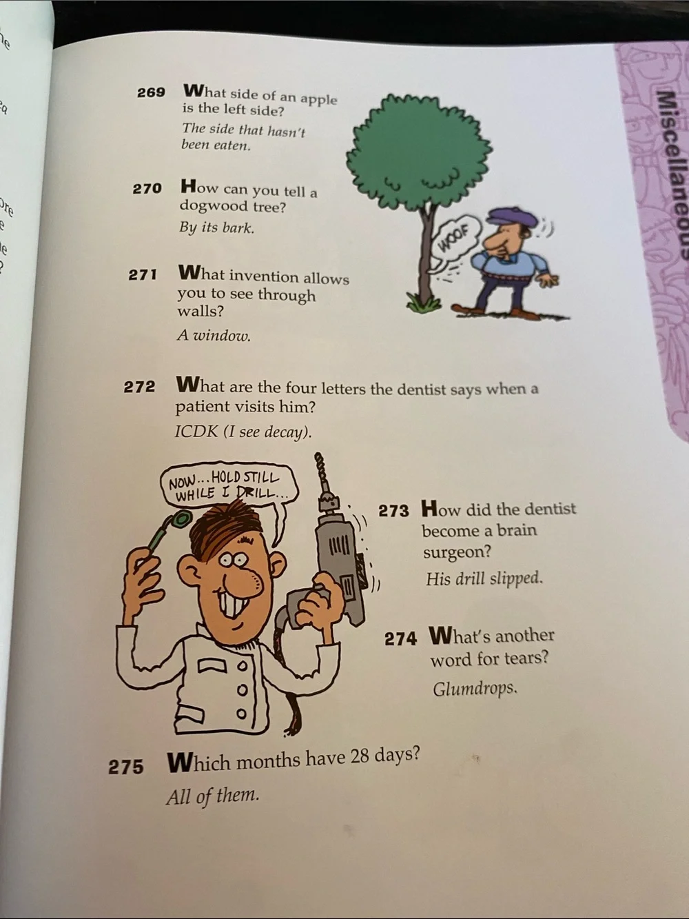 Kids Jokes Book - Bright Blue & Green Cartoon Cover